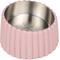 Show in main carousel: THE LICKER STORE Ripple Ridge Slanted Concrete & Stainless Steel Dog & Cat Bowl, Medium: 2-cup, Pink slide 1 of 8