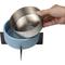 Show in main carousel: THE LICKER STORE Intersecta Concrete & Stainless Steel Dog & Cat Bowl with Metal Stand, Medium: 2-cup, Blue/Black slide 9 of 9