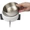 Show in main carousel: THE LICKER STORE Intersecta Concrete & Stainless Steel Dog & Cat Bowl with Metal Stand, Medium: 2-cup, White/Black slide 8 of 8