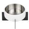 Show in main carousel: THE LICKER STORE Intersecta Concrete & Stainless Steel Dog & Cat Bowl with Metal Stand, Medium: 2-cup, White/Black slide 1 of 8