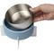 Show in main carousel: THE LICKER STORE Intersecta Concrete & Stainless Steel Dog & Cat Bowl with Metal Stand, Medium: 2-cup, Blue/White slide 9 of 9