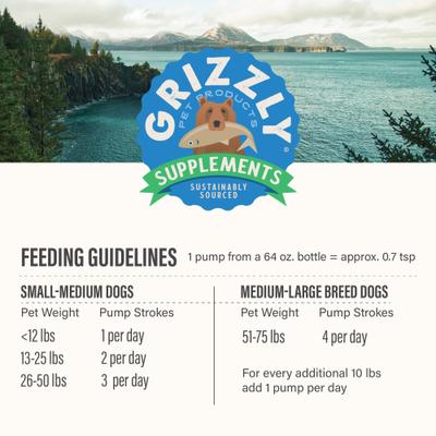 Show full view: Grizzly Gut Health Liquid Health Supplement for Dogs, 16-fl oz bottle slide 8 of 11