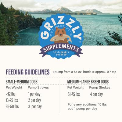 Show full view: Grizzly Life Stage Liquid Health Supplement for Senior Dogs, 16-fl oz bottle slide 8 of 11