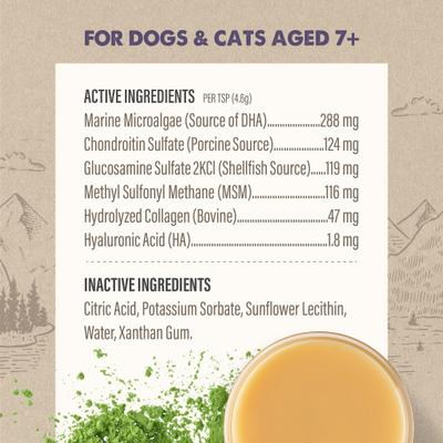 Show full view: Grizzly Life Stage Liquid Health Supplement for Senior Dogs, 16-fl oz bottle slide 4 of 11