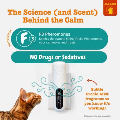 Show full view: Zesty Paws Calming Diffuser Refill for Cats, 1-fl oz bottle, 1 count slide 7 of 10