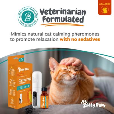 Show full view: Zesty Paws 30 Day Starter Kit Calming Diffuser for Cats, 1-fl oz bottle slide 7 of 9
