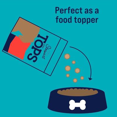 Show full view: Stewart Puff Tops Beef, Cheese & Cranberry Recipe Limited-Ingredient Freeze-Dried Dog Food Topper, 6-oz pouch slide 6 of 7