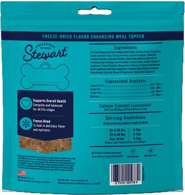 Show full view: Stewart Puff Tops Beef, Cheese & Cranberry Recipe Limited-Ingredient Freeze-Dried Dog Food Topper, 6-oz pouch slide 3 of 7