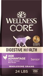 Wellness CORE Digestive Health Age Advantage Senior Chicken & Brown Rice Dry Dog Food, 24-lb bag