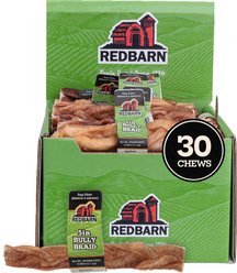 Redbarn Premium 5" Braided Bully Sticks Dog Treats, Bulk 30 count