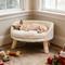 Show in main carousel: Wisfor Waterproof Nordic Stool Elevated Cat Bed with Removable Cover, White, Medium slide 1 of 9