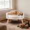 Show in main carousel: Wisfor Elevated Waterproof Nordic Stool Cat Bed, White, Large slide 3 of 11