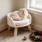 Show in main carousel: Wisfor Elevated Waterproof Nordic Stool Cat Bed, White, Small slide 2 of 10