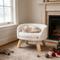 Show in main carousel: Wisfor Elevated Waterproof Nordic Stool Cat Bed, White, Small slide 3 of 10