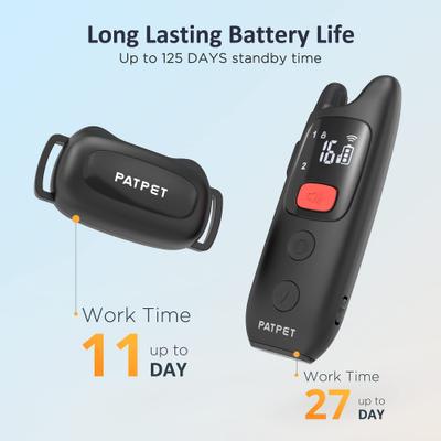 Show full view: PATPET P682 Lightweight 1000-ft Remote Dog Training Collar, Black, Small slide 6 of 10