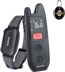 PATPET P682 Lightweight 1000-ft Remote Dog Training Collar, Black, Small