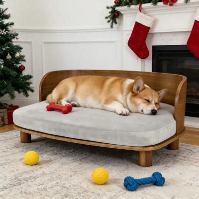 Show full view: Wisfor Elevated Cat Bed, Vintage Wood, Large slide 2 of 10