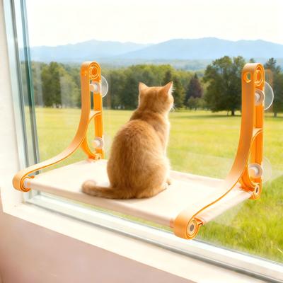 Show full view: Gapzer Espresso Cozy Hammock Polypropylene Cat Window Perch with Strong Suction Cups, 20 x 12 x 2-in, Yellow slide 7 of 9