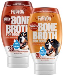 Furvor Combo Beef Chicken Concentrated Digestive Health High-Protein Liquid Dog Food Topper, 12-oz bottle, 2 count