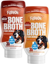 Furvor Combo Beef Chicken Concentrated Digestive Health High-Protein Liquid Dog Food Topper, 16-oz bottle, 2 count