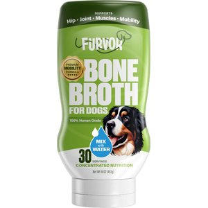 Furvor Advanced Mobility Beef Concentrated Digestive Health High-Protein Liquid Dog Food Topper, 16-oz bottle