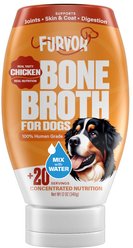 Furvor Chicken Concentrated Bone Broth Digestive Health High-Protein Liquid Dog Food Topper, 12-oz bottle