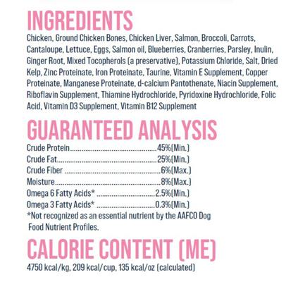 Show full view: Stewart Raw Naturals Chicken & Salmon Flavor Limited-Ingredient Freeze-Dried Dog Food, 8-oz pouch slide 6 of 9