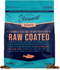 Stewart Raw Coated Salmon Limited-Ingredient Puppy Freeze-Dried Dog Food, 4-lb bag