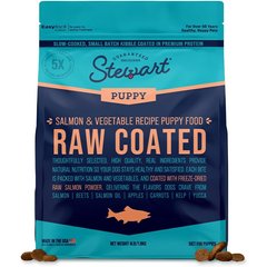 Stewart Raw Coated Salmon Limited-Ingredient Puppy Freeze-Dried Dog Food, 4-lb bag
