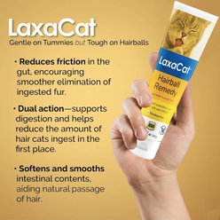 LaxaCat Hairball Gel with Omegas Gel Supplement for Cats & Kittens, 5-oz tube slide 2 of 9