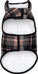 The Worthy Dog Alpine Jacket Dog Coat, Light Pink/Gray/Black Plaid, 12-in slide 2 of 3