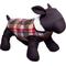 Show in main carousel: The Worthy Dog Alpine Jacket Dog Coat, Brown/Red/Blue Plaid, 10-in slide 3 of 5