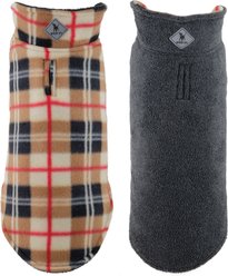 The Worthy Dog Fargo Fleece Dog Jacket, Tan, 20-in
