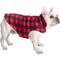 Show in main carousel: The Worthy Dog Fargo Fleece Dog Jacket, Red/Black, 26-in slide 2 of 2