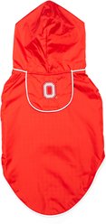 The Worthy Dog Ohio State Slicker Dog Raincoat, Scarlet, XX-Large