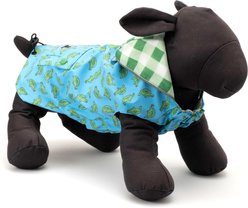 The Worthy Dog London Dog Raincoat, Blue/Alligator, XX-Large slide 2 of 3