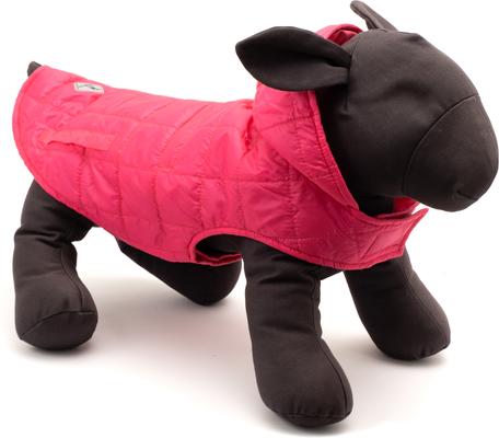 Show full view: The Worthy Dog Packable Puffer Jacket Dog Coat, Pink, Large slide 2 of 5