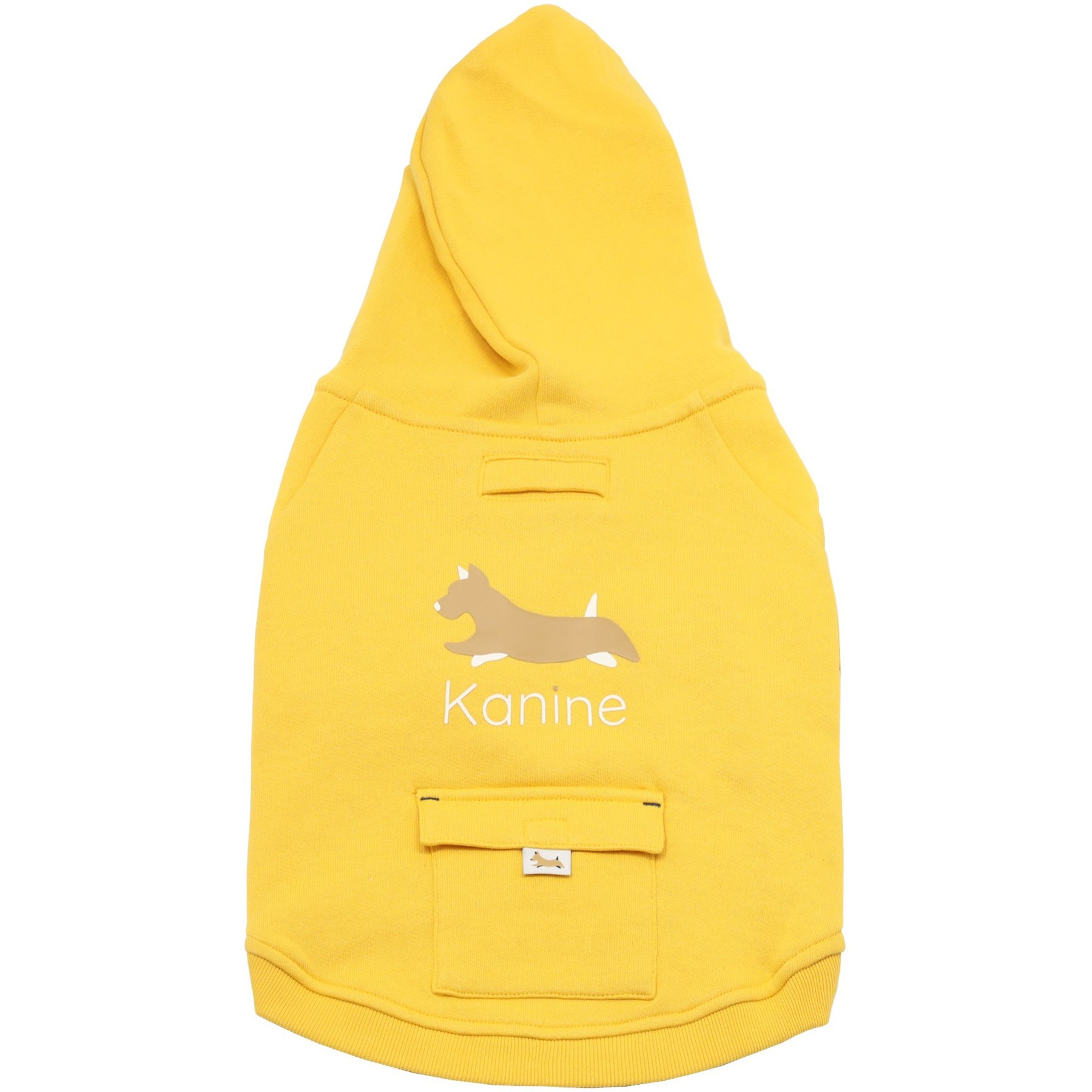 Kanine Fleece Dog Hoodie, Solar Power Yellow, XX-Small