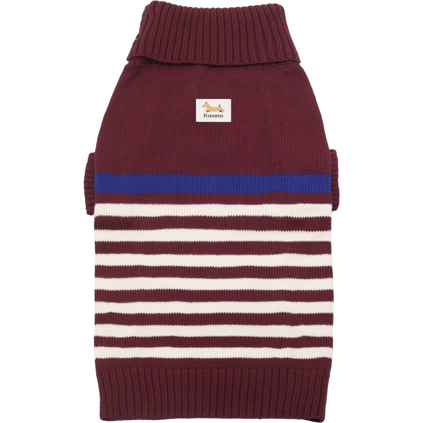 Kanine Dog Sweater, Zinfandel Burgundy, X-Small