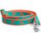 Show in main carousel: The Worthy Dog Lobsters Dog Lead, Teal, Small: 5-ft long, 5/8-in wide slide 1 of 1