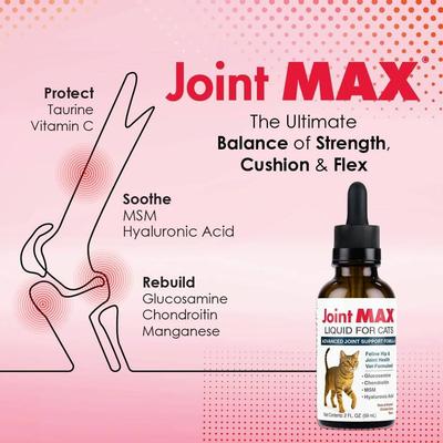 Show full view: JointMAX TS Liquid Concentrate Chicken Flavor Supplement for Cats, 2-fl oz bottle slide 4 of 9