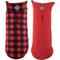 Show in main carousel: The Worthy Dog Fargo Fleece Dog Jacket, Red/Black, 26-in slide 1 of 2