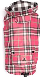 The Worthy Dog London Dog Raincoat, Pink, X-Large