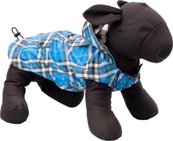 The Worthy Dog London Dog Raincoat, Blue, Large slide 2 of 3