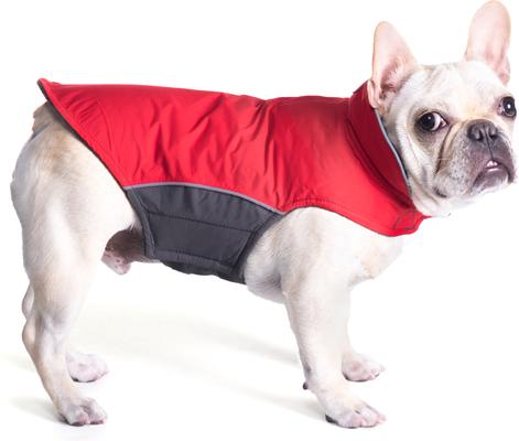 Show full view: The Worthy Dog Apex Jacket Dog Coat, Red, 30-in slide 2 of 2