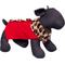 Show in main carousel: The Worthy Dog Leopard Collar Cardigan Dog Sweater, Red, XX-Large slide 2 of 3