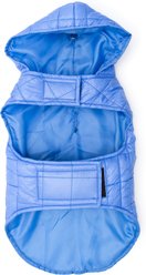 The Worthy Dog Packable Puffer Jacket Dog Coat, Blue, Large slide 2 of 5