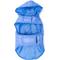 Show in main carousel: The Worthy Dog Packable Puffer Jacket Dog Coat, Blue, Medium slide 4 of 5