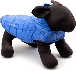 The Worthy Dog Packable Puffer Jacket Dog Coat, Blue, Medium slide 2 of 5