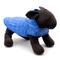 Show in main carousel: The Worthy Dog Packable Puffer Jacket Dog Coat, Blue, Medium slide 3 of 5